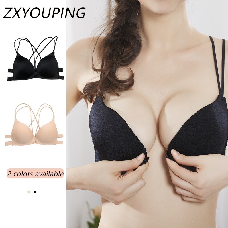 Plunge Bra Push Up - Цельный модный бюстгальтер пуш-ап с треугольной
