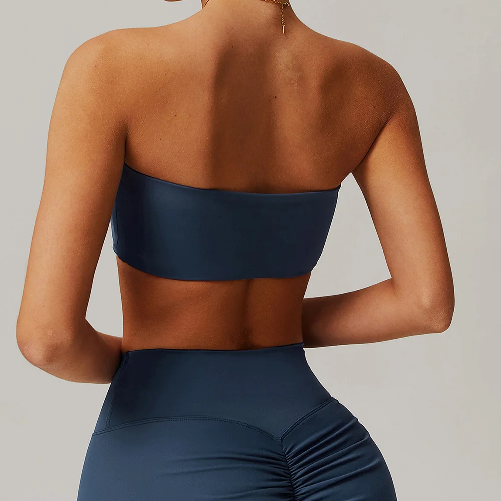 Underwire Bra Padded - Женский бесшовный спортивный бюстгальтер-топ без бретелек