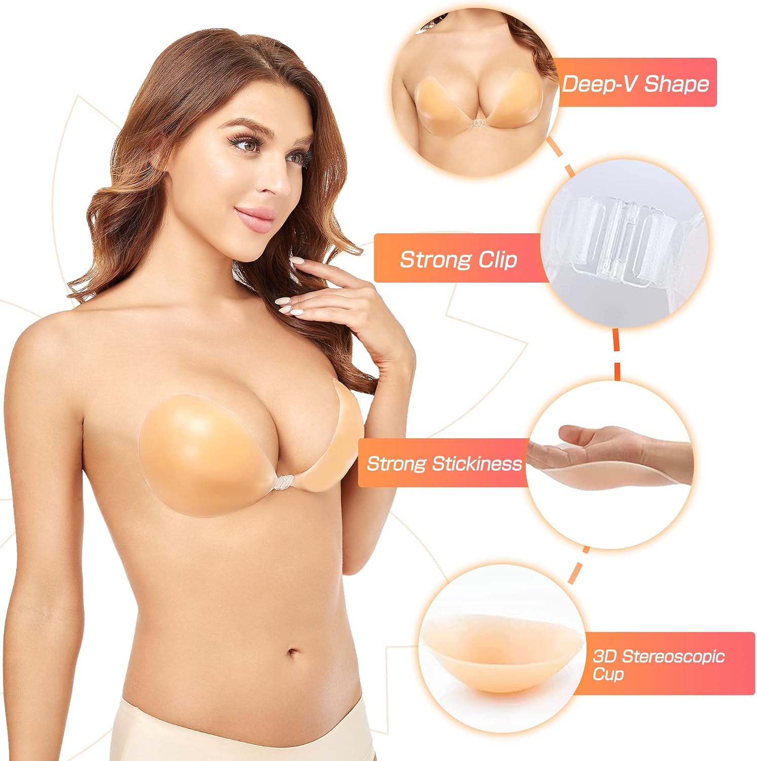 Бюстгальтер-пуш-ап без косточе – обзор и цена Backless Bra Sticky