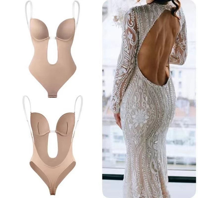 Бесшовный корсет-боди с глубок – обзор и цена Plunge Bra Push Up